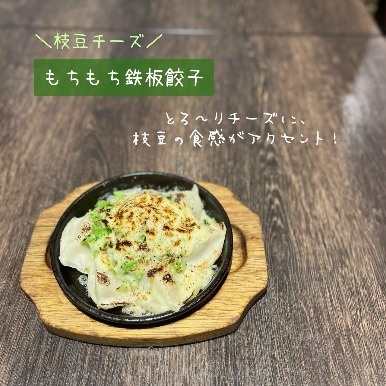 【もちもち鉄板餃子 〜枝豆チーズ〜 】@桜木町/みなとみらい/バル/ワイン/ハッピーアワー/飲み会/デート/ディナー/1…